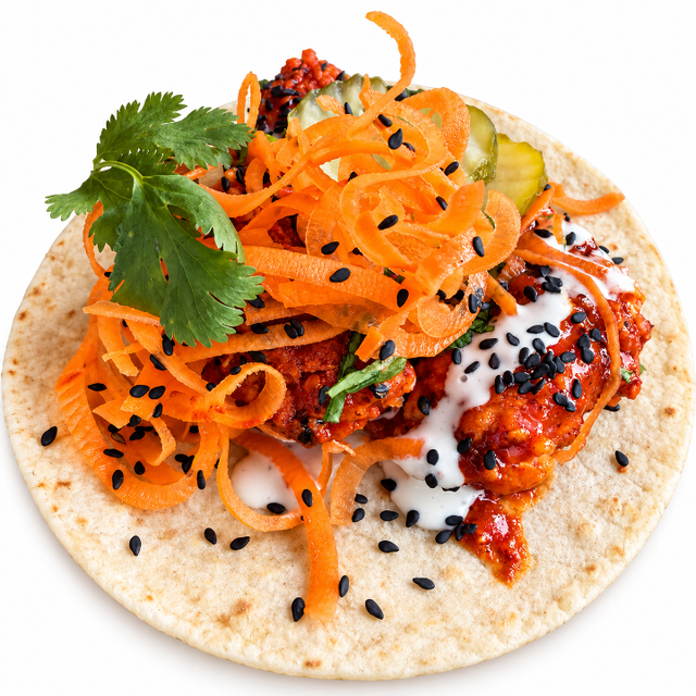 Fried Chicken Diablo Taco*.