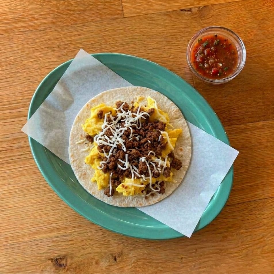 Pork Sausage Taco.