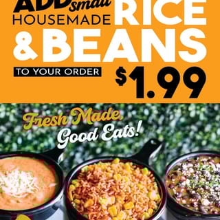 Make it a meal! Rice and Beans