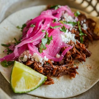Braised Beef Barbacoa Taco