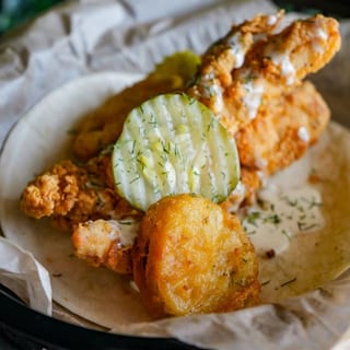 Fried Chicken Dilly Taco