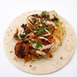 Blackened Shrimp Po' Boy Taco